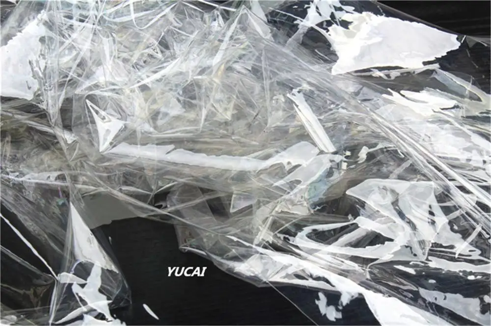 50x137CM Super Transparent TPU Fabric Raincoat See-through Clothing Bag Waterproof Fabric Creative Waterproof Film Fabric DIY