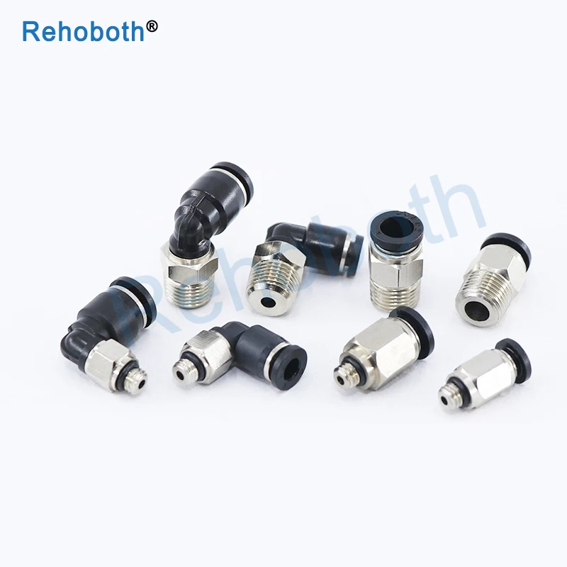 

Mini type fittings PC PL 4mm 6mm ,M3 M5 1/8"BSP pneumatic valve micro connectors