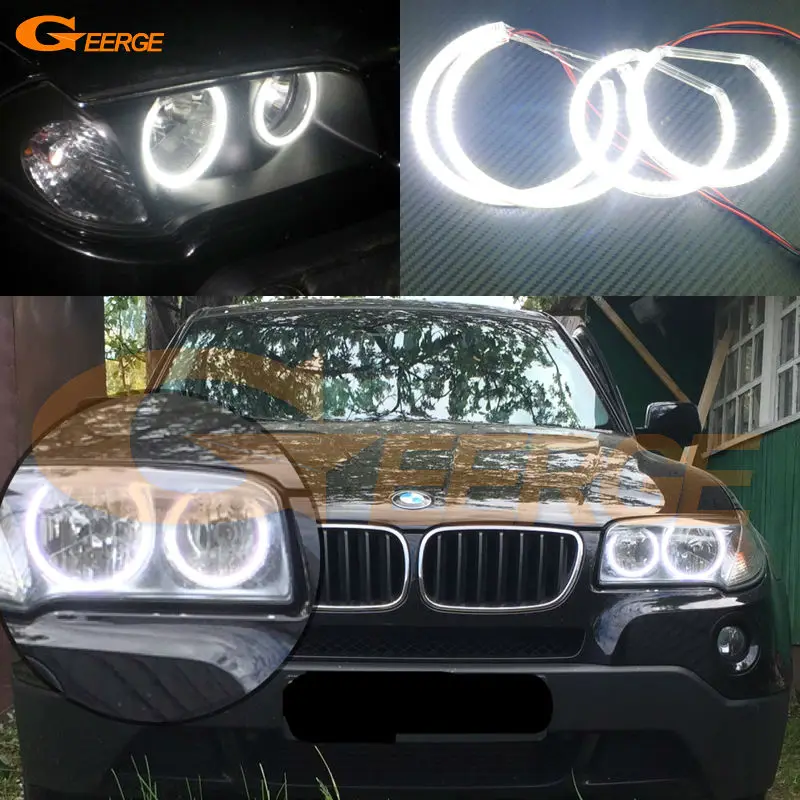 For BMW E83 X3 2003 2010 Excellent angel eyes Ultra bright illumination