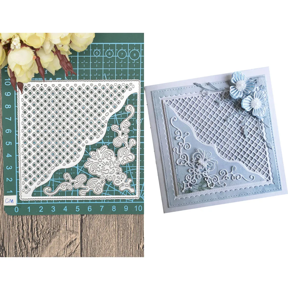 

Lace Flowers Scrapbooking Frame Dies Metal Cutting Dies Embossing Craft Dies Cut for Cards Making