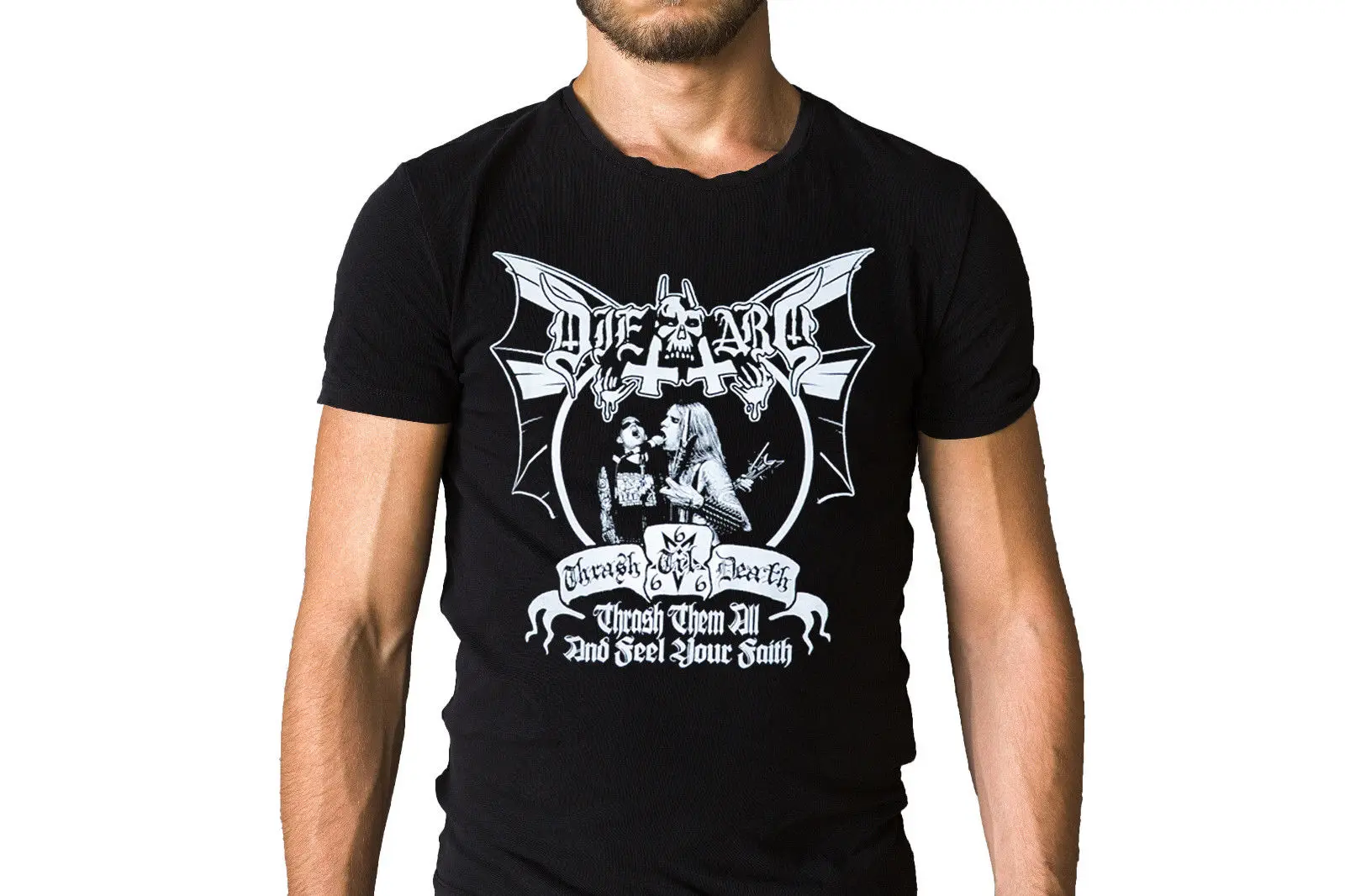 Die Hard Thrash Them All Song Inspired Logo T-Shirt Новинка 2018 года Лидер продаж Летняя Повседневная