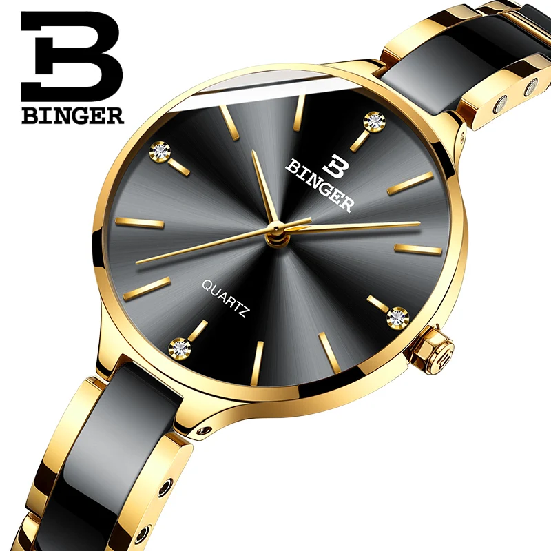 Switzerland BINGER Luxury Women Watch Brand Crystal Fashion Bracelet Watches Ladies Women wrist Watches Relogio Feminino B-11852