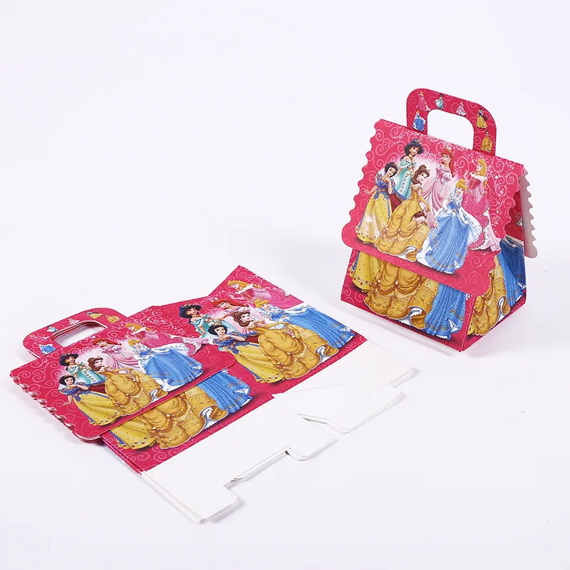 6 шт./лот супер герой Мститель Единорог Микки мультфильм Подарочная коробка конфет вечерние декоративный для Бэйби шауэра Дети коробки для подарков Поставки - Цвет: Princess