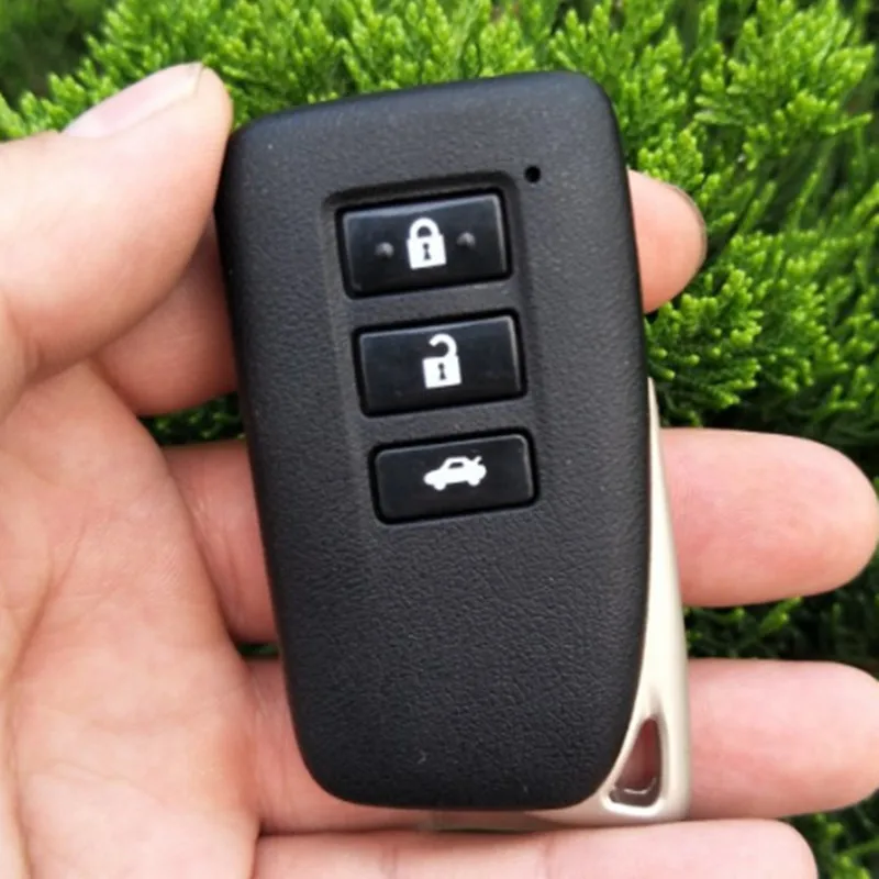 DAKATU умный пульт дистанционного ключа оболочки карта для бесключевого доступа чехол 3/4 кнопки для Lexus IS ES GS NX RX смарт-карта с аварийным лезвием
