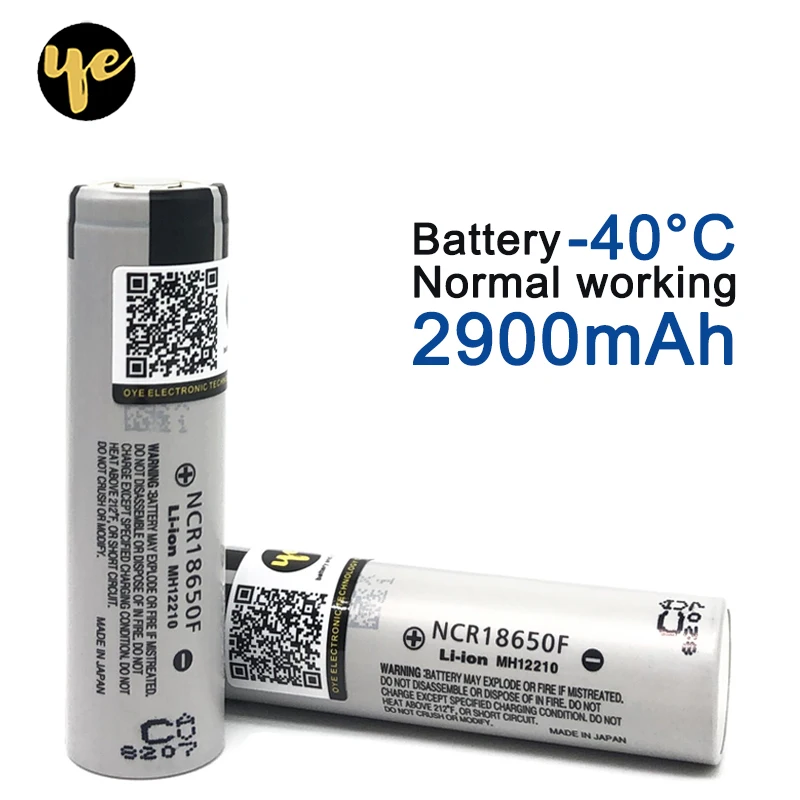 

100% original NCR18650F 2900mAh Low temperature special lithium battery 18650 for power tools -40℃ normal working 3.6V battery