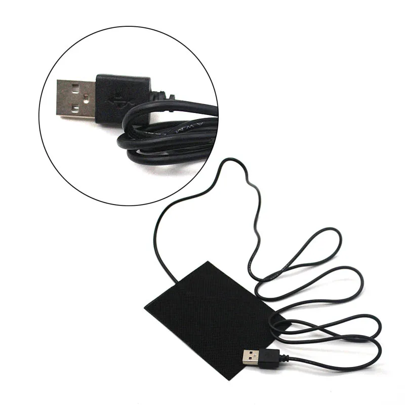 1/2/3/5 шт USB углеродное волокно электрическая ткань Нагреватель Колодки нагрев