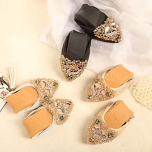 Модные балетки на плоской подошве с лисьим слоем; женская обувь; красивые весенние женские лоферы с острым носком без застежки; Размеры 22-62