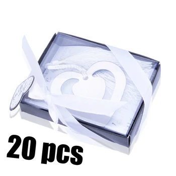 

20PCS Bulk My Heart Bookmark For Party Boy Girl Baby Shower Souvenirs Graduation Baptism Wedding Favour And Gifts For Guest