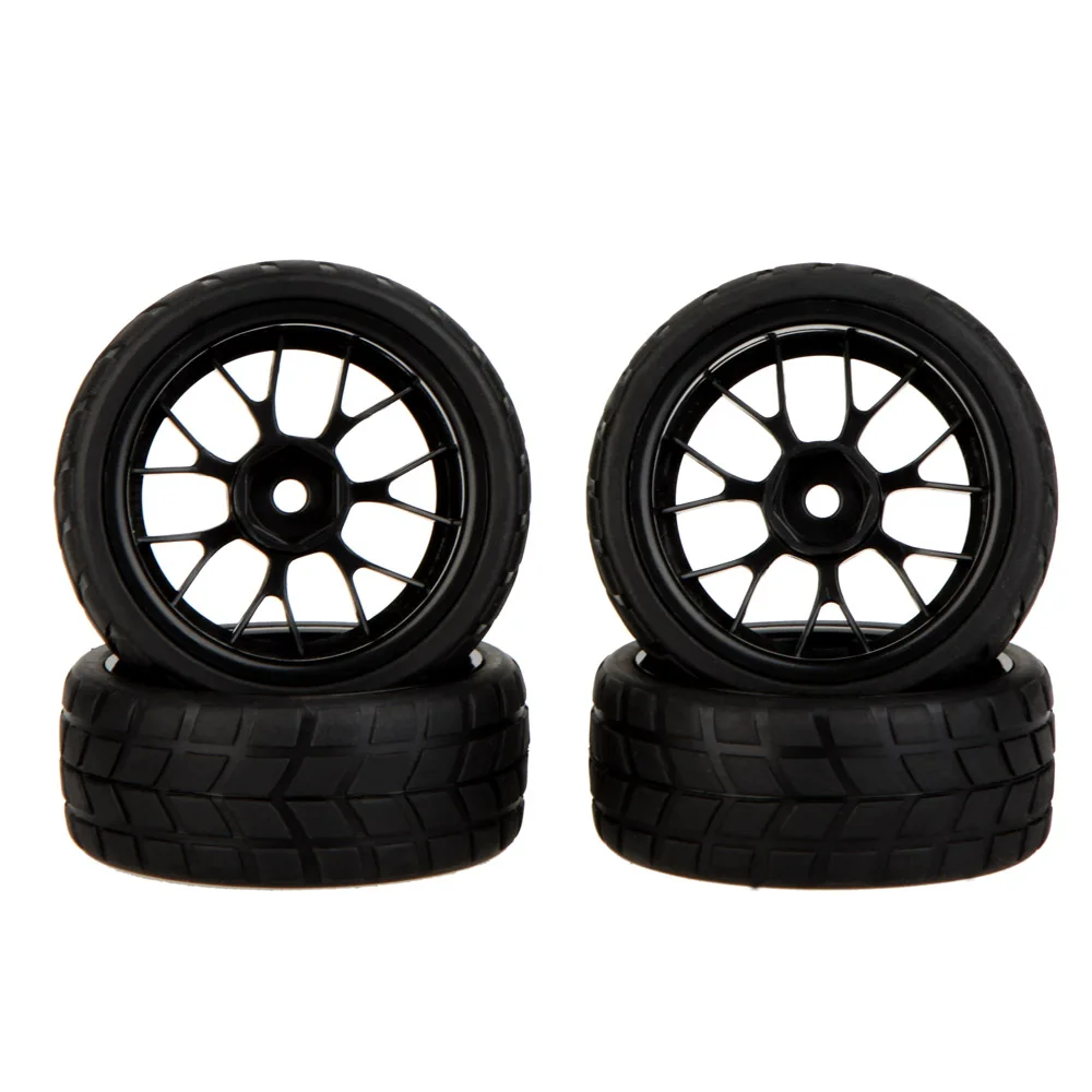 

GoolRC 4Pcs High Performance 1/10 Rally Car Rubber Wheel Rim and Tire 20101 for Traxxas HSP Tamiya HPI Kyosho RC Car