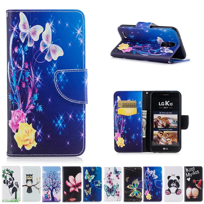 Симпатичные панды Сова бабочка цветок чехол для Coque LG K10 2017x400 m250 m250n lv5 5.5 дюймов