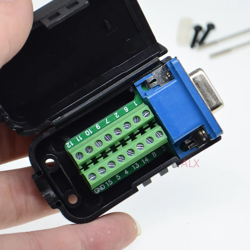 VGA VGA15 DB15 15 контактный 3 рядный гнездовой разъем для винтового наконечника адаптер