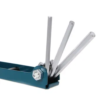 

High Quality 8pcs/Set Metric System Foldable Inner Hexagon Spanner Screwdriver Allen Wrench Set Pro Bicycle Repair Tool