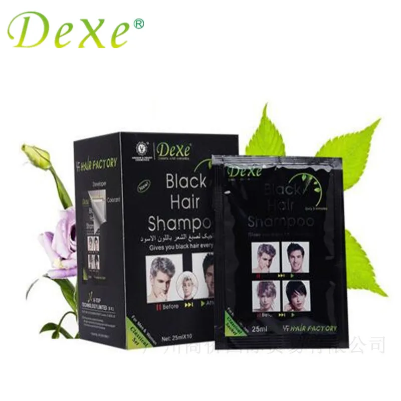 DEXE для мужчин и женщин Black Hair Color Fast Shampoo Уход за волосами 10 шт./лот|black shampoo|fast black hair