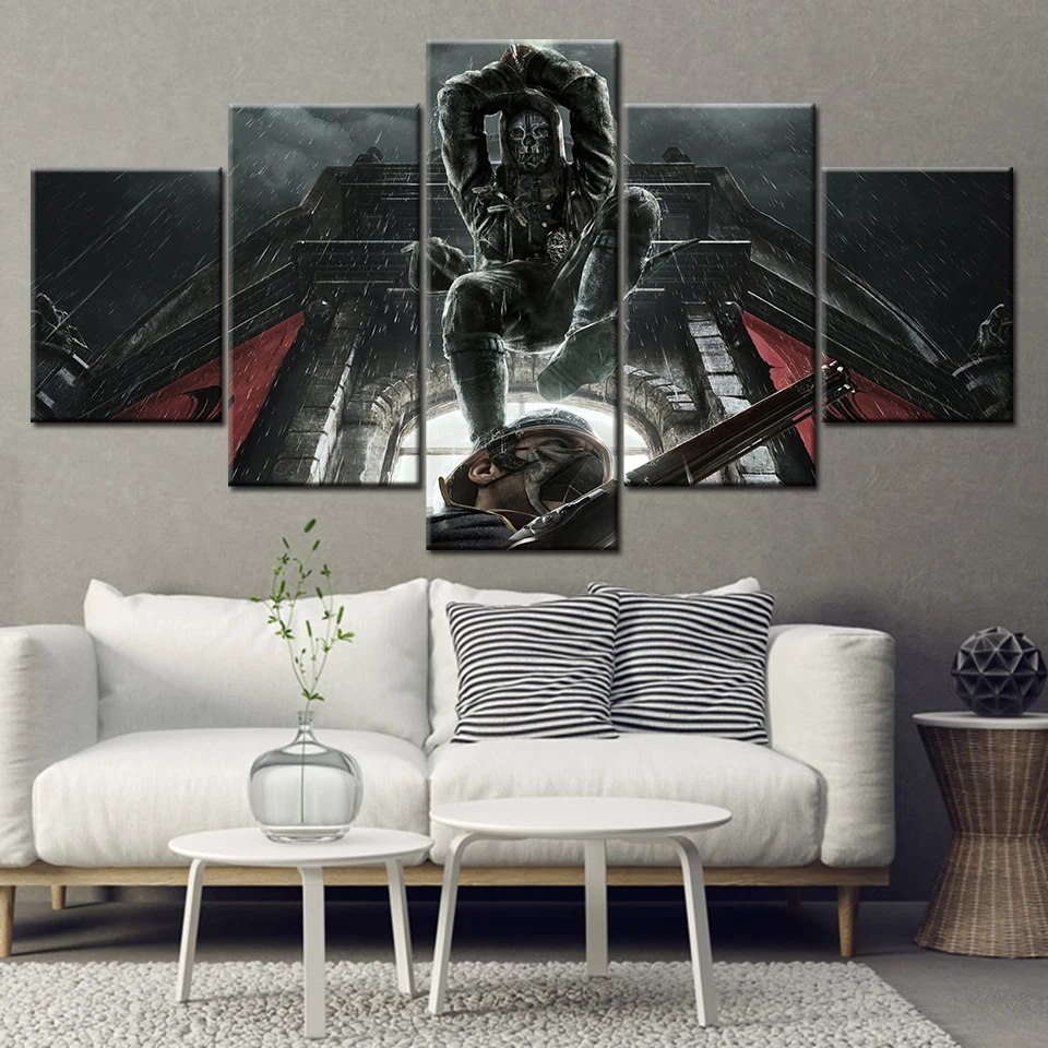 

HD Prints Canvas Wall Art Living Room Home Decor Pictures Corvo Attano in Dishonored 2 Wallpaper Paintings Posters Framework