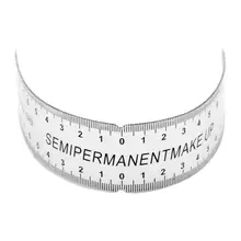 Трафарет для ухода за бровями, формирователь, линейка, инструмент для измерения, макияж, многоразовый черный