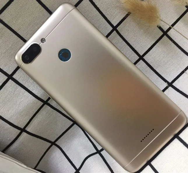 Металлическая задняя крышка батарейного отсека Замена корпуса для Xiaomi Redmi 6 с задней камерой стекло линзы с боковыми кнопками+ инструмент+ подарок