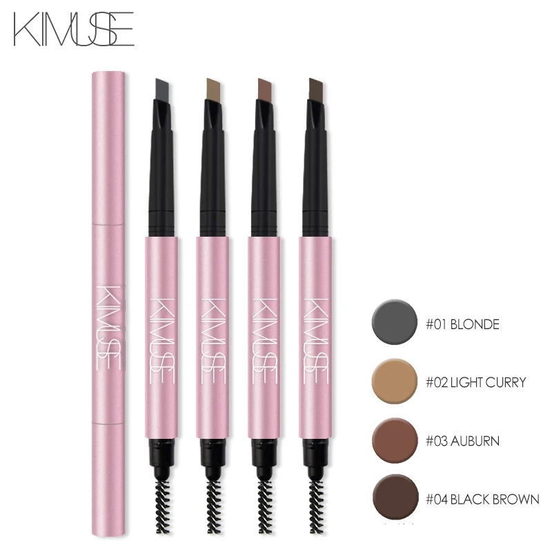 KIMUSE 4Colors Eyebrow Tattoo Pen Eyebrow Enhancer Tools Fine Sketch Liquid Eyebrow Pencil EyeBrow Pencil Long 4