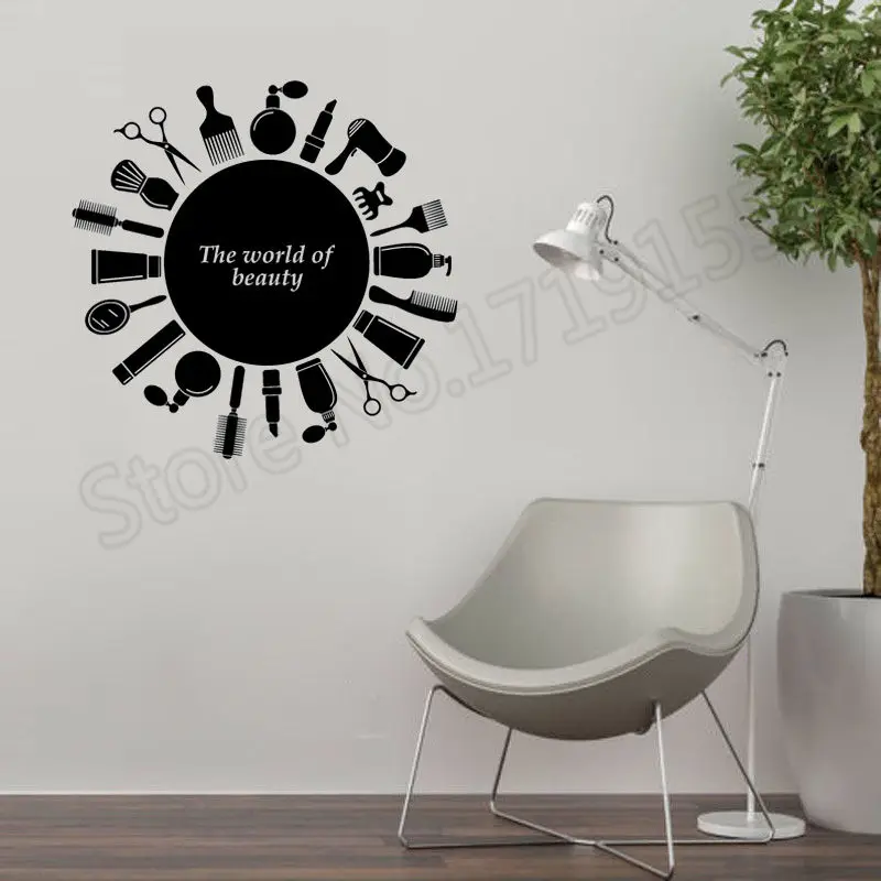 

Fashion salon wall stickers Creative quotes decor Art Wall Poster Decorative vinyl wall sticker wall mural for barbershop ZW12