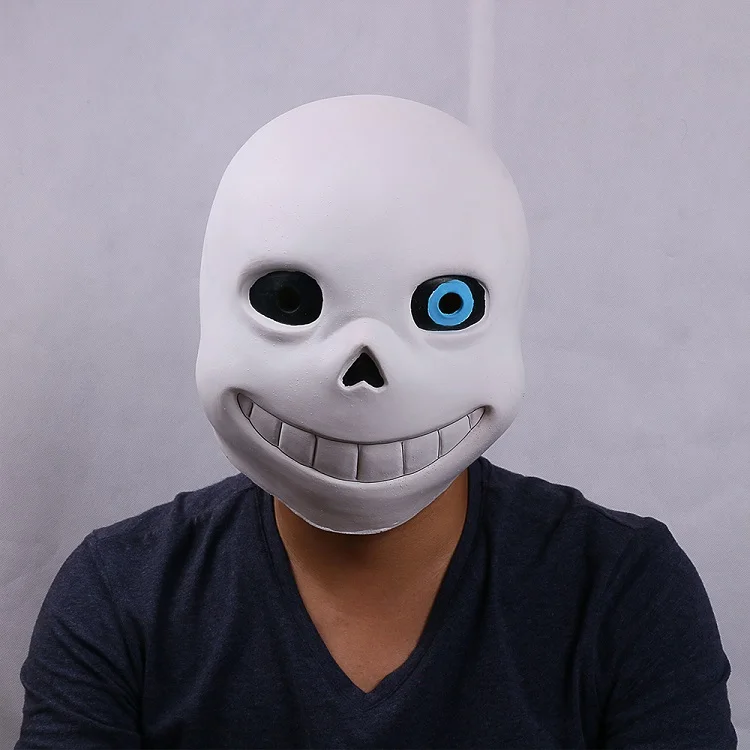 Full head Undertale Sans Latex Masks Cosplay Funny White Helmets Shores Of Halloween Party Fancy Christmas Balls (16)