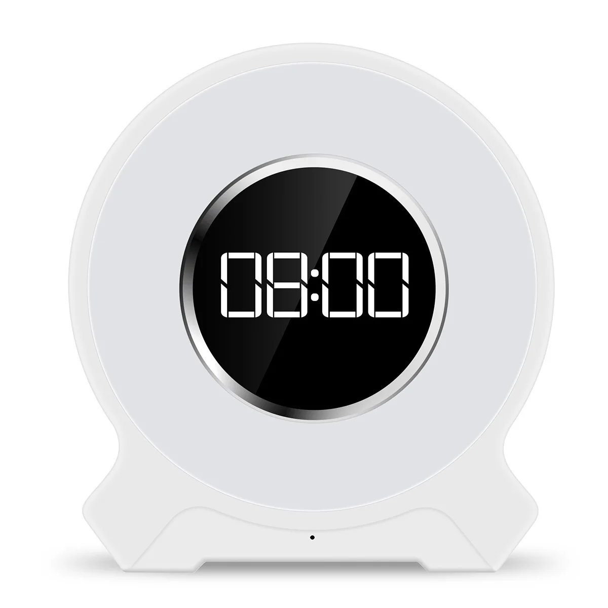 

Portable Wireless Bluetooth Speaker Column Subwoofer Music Sound Box LED Time Snooze Alarm Clock for Laptop Phone TF AUX USB