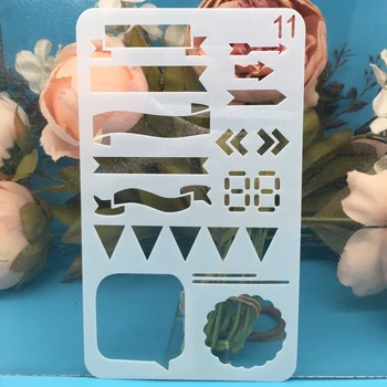 

A6 Paint Draw Model 11 DIY Craft Layering Stencils Wall Scrapbook Stamp Embossing Album Decorative Card Template