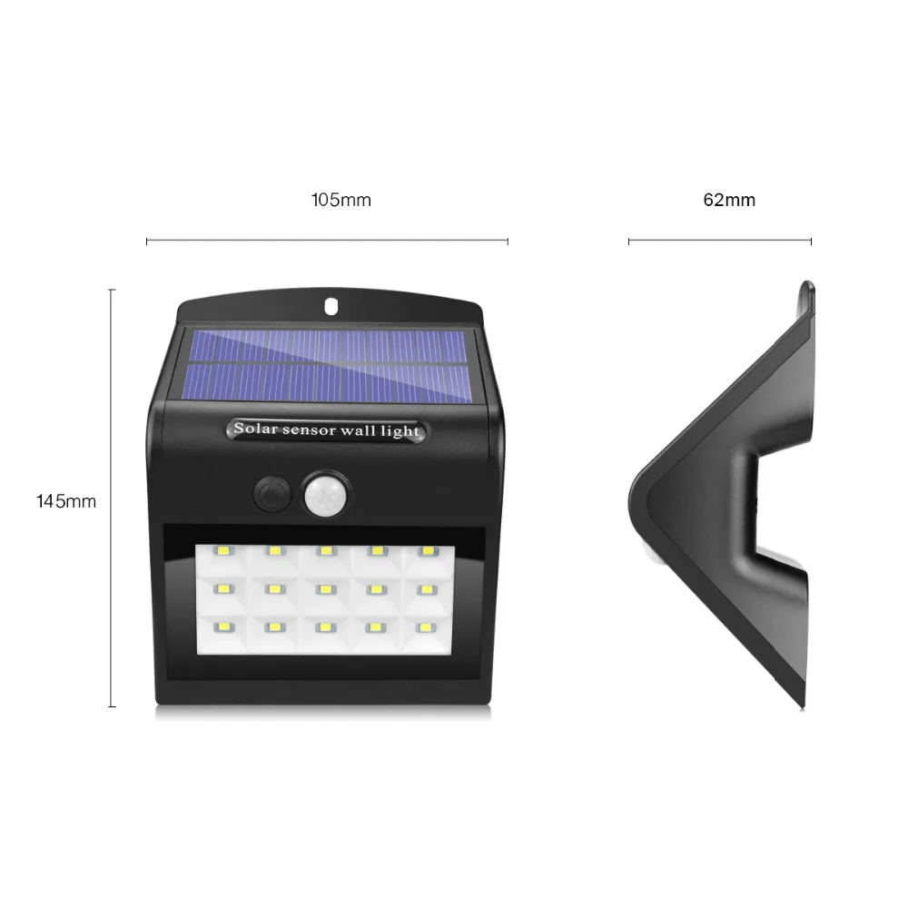 Модернизированный Солнечный СВЕТОДИОДНЫЙ светильник на солнечной батарее 15 Светодиодный s четыре режима Водонепроницаемый PIR датчик движения лампа открытый забор садовая дорожка настенный светильник