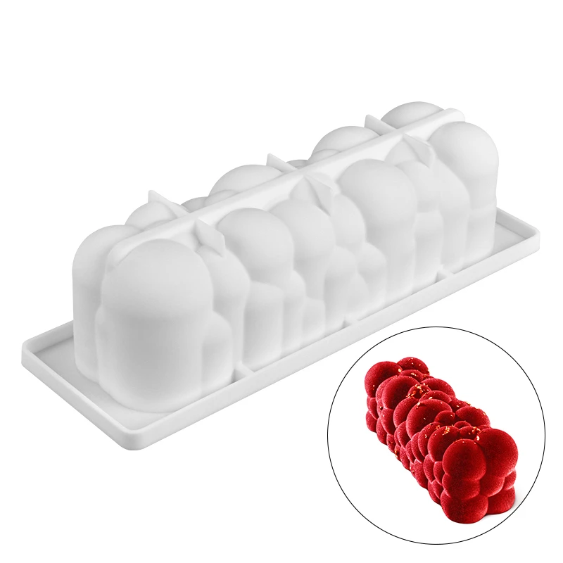 

Silicone Cake Mold For Baking Rectangle Spiral Shaped Cloud Bubble Mousse Dessert Cakes Decorating Tools Moulds Bakeware