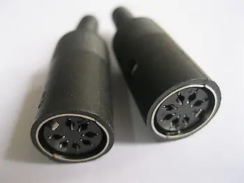

30 Pcs DIN Jack Connector 7 Pin with Plastic Handle