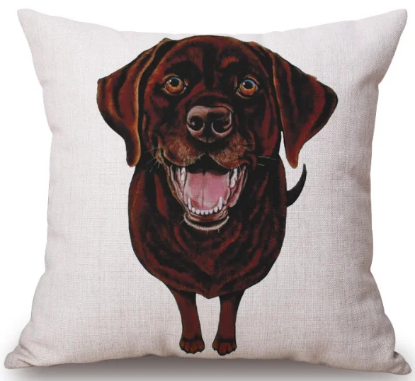 Наволочка для тела с собачкой из мультфильма щенком шеей льняная наволочка