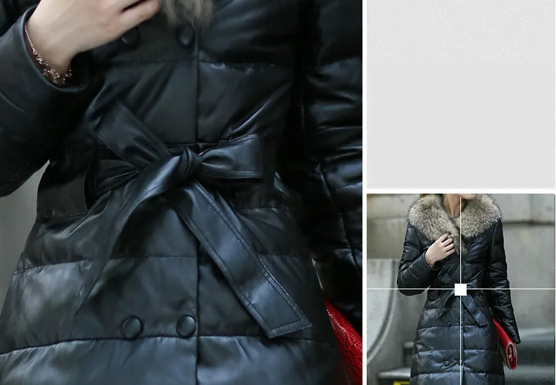 Women Winter Long Padded Parkas Big Fake Fur Collar Jackets Adjustable Waist Thick Warm Coats Women Plus Size 5XL 2018 AS056 (4)
