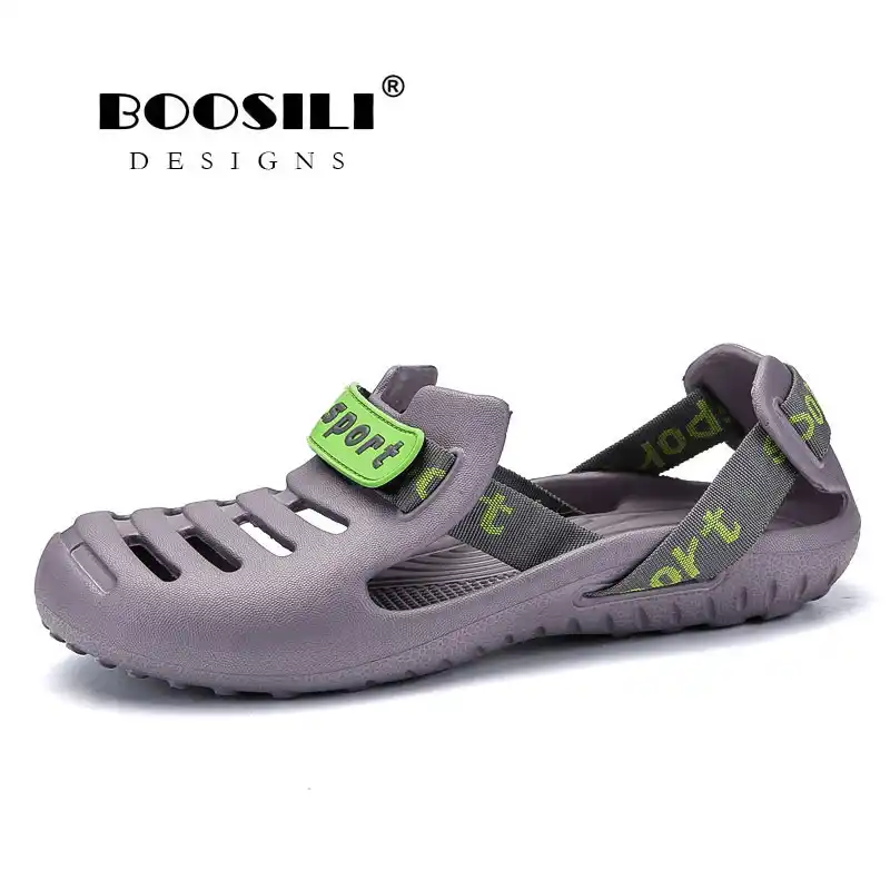 Blanco Zapatos Negro Moda Venta Verano Croc Marca Zuecos 2019 Banda Aire Jardín Playa Hombre Real Agua Natación Sandalias Eva Hombres De tBQChdsrx