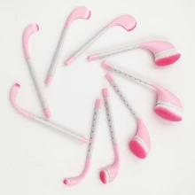 Soft Rose Gold Toothbrush Oval Shaped Golf Makeup Brush Foundation Liquid Concealer BB cream Blusher Powder Cosmetic Blend Brush