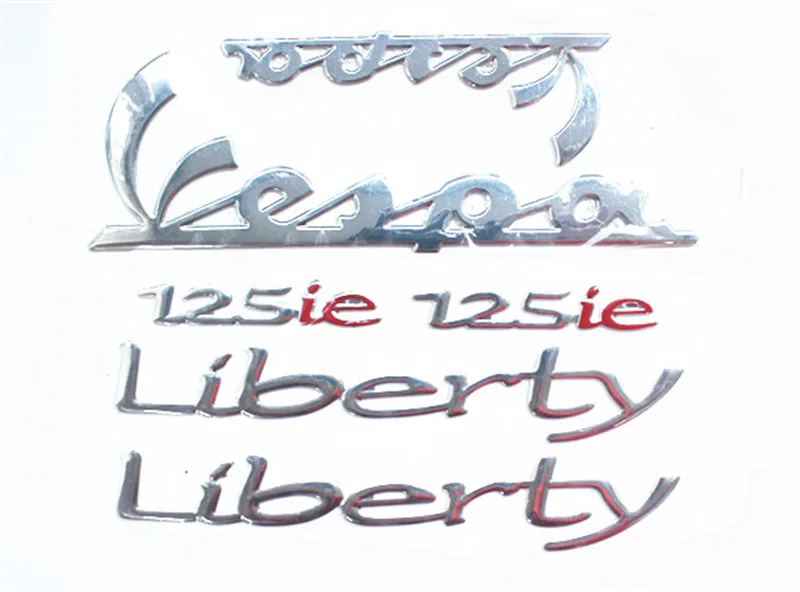 

Motorcycle Sticker 3D vespa sticker silver sticker Decal Carbon 3D for piaggio Vespa liberty 125ie sticker