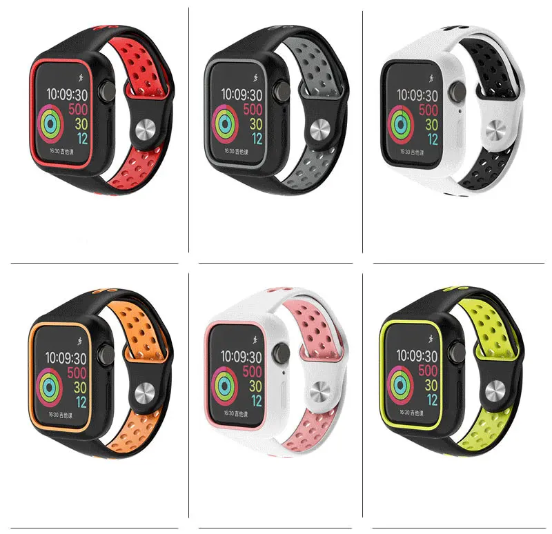 Lbiaodai защитный чехол для apple watch band iwatch 4 5 band 38 мм 42 мм 44 мм 40 мм 3 i ремешок для часов анти-падение крышка аксессуары