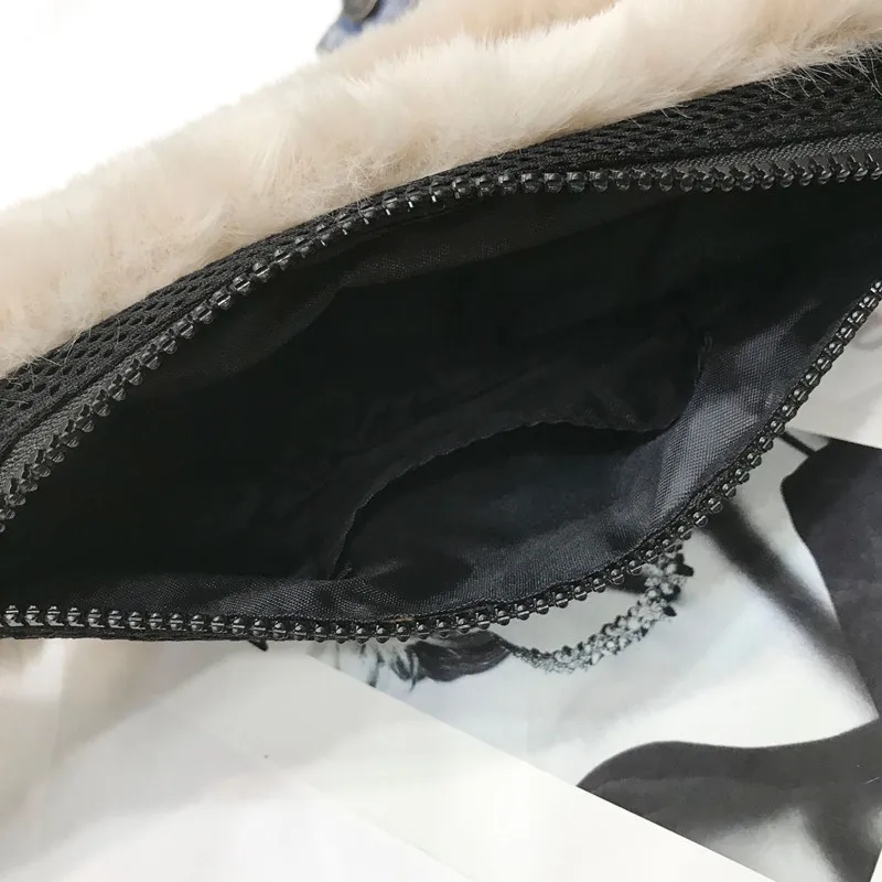 Осенне-зимняя бархатная поясная сумка с искусственным мехом, зимняя поясная сумка для путешествий Bananka, Женская поясная сумка для подиума