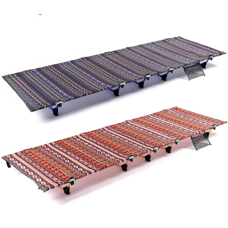  Portable rollaway beds outdoor camping beds aluminum alloy single companion bed lunch bed beach cam