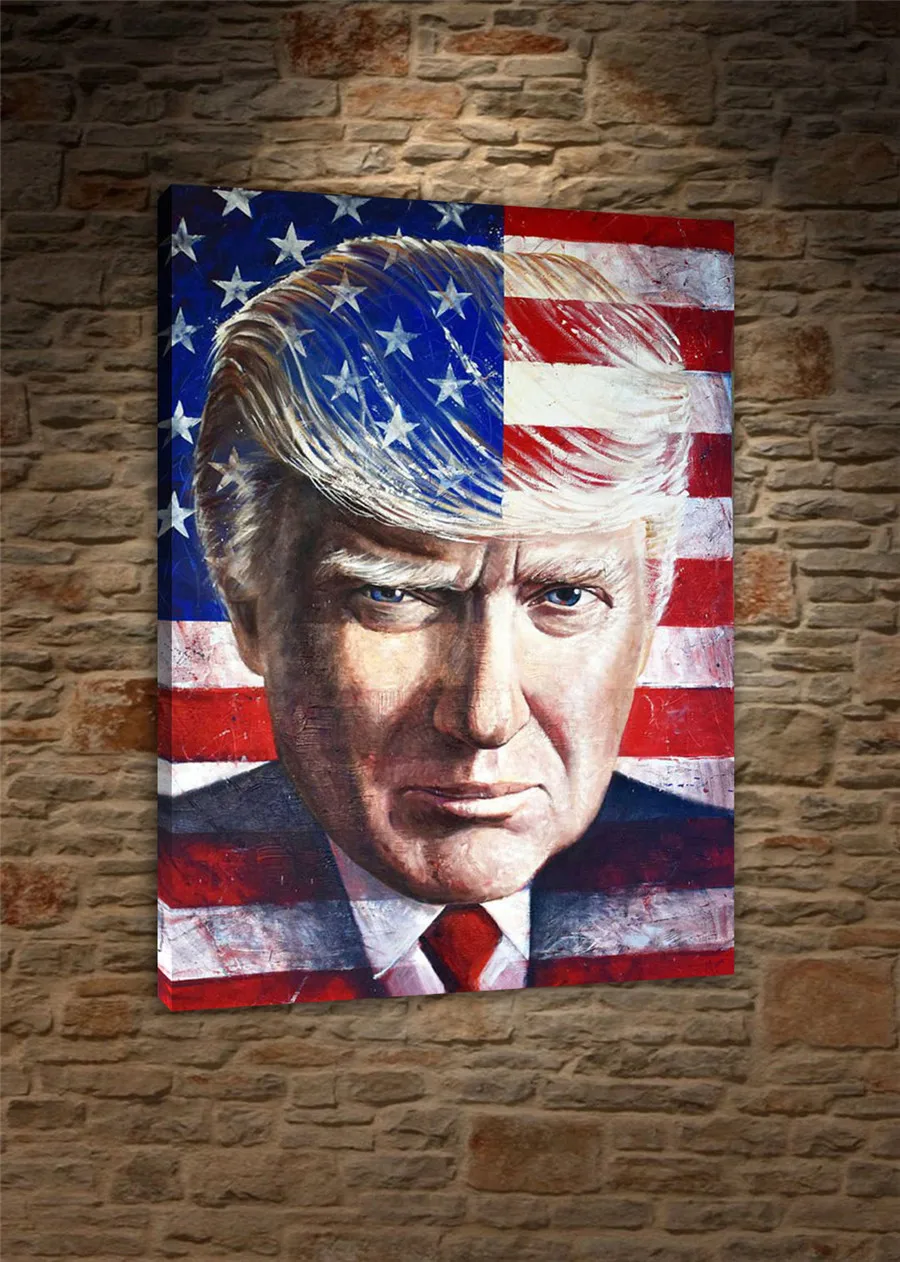 Дональд Трамп Картина на холсте гостиная домашний декор Современная роспись