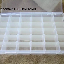 Съемная 36 отсеков нить коробка для бобин коробки, может отверстие 108 бобины