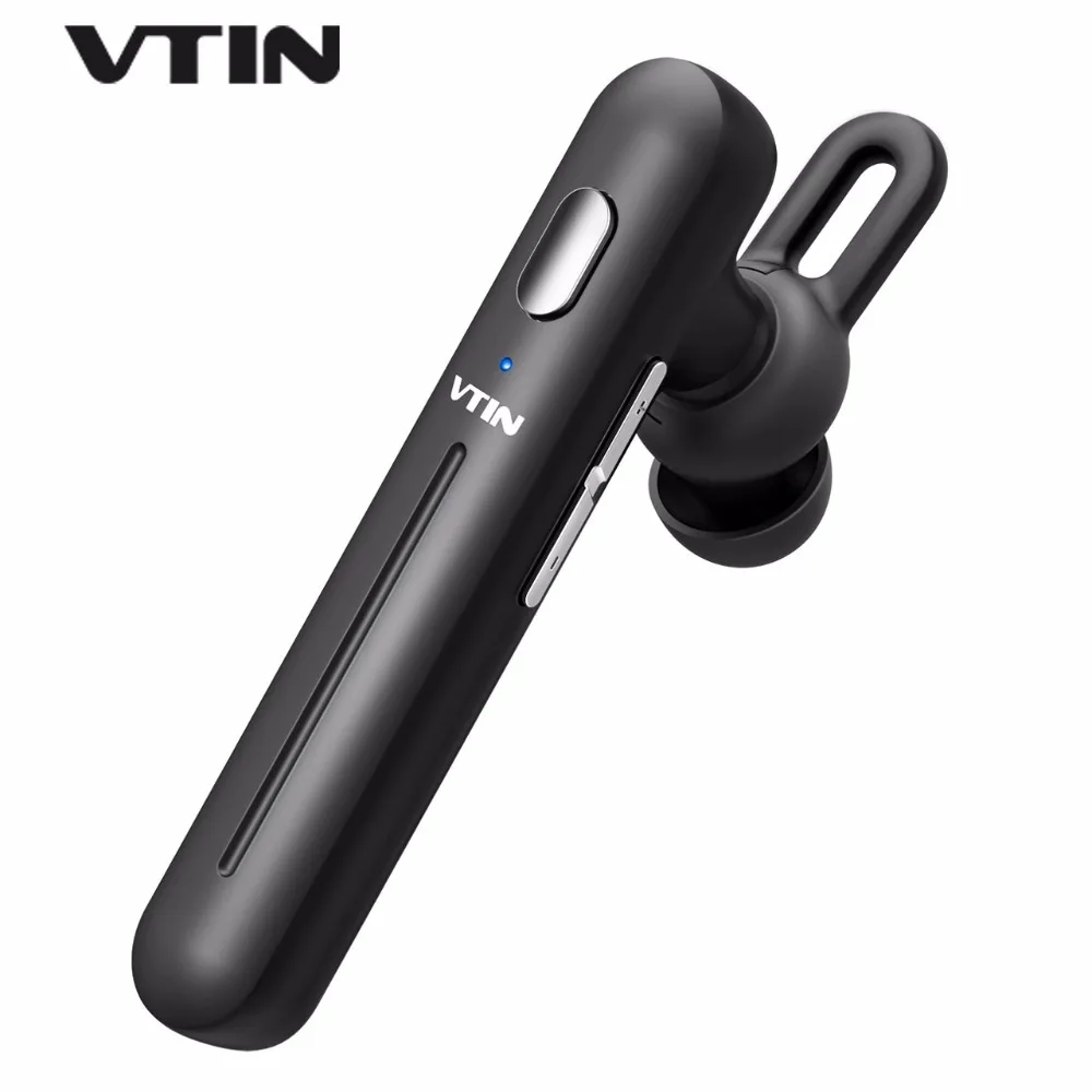 Beste Vtin Bluetooth Oortelefoon V4.1 Draadloze handsfree Headset Enkele Lichtgewicht Business Oordopjes Met Microfoon Voor iPhone Huawei Xiaomi