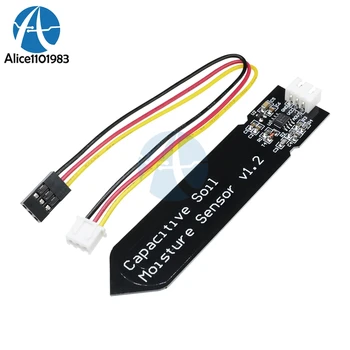 

5PCS Capacitive Soil Moisture Reed Magnetron Sensor V1.2 Corrosion Resistant For Arduino Module Switch Board Wire Wide Voltage