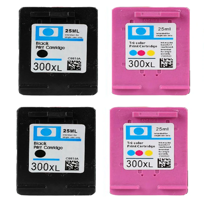 4 pk HP 300 ORIGINAL Black & Colour INK CARTRIDGES Deskjet F4500 F4288