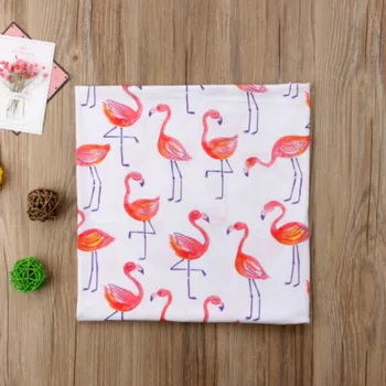 

Cotton Flamingo Newborn Baby Swaddle Blanket Soft Warm Sleeping Bag Swaddle Wrap Pink