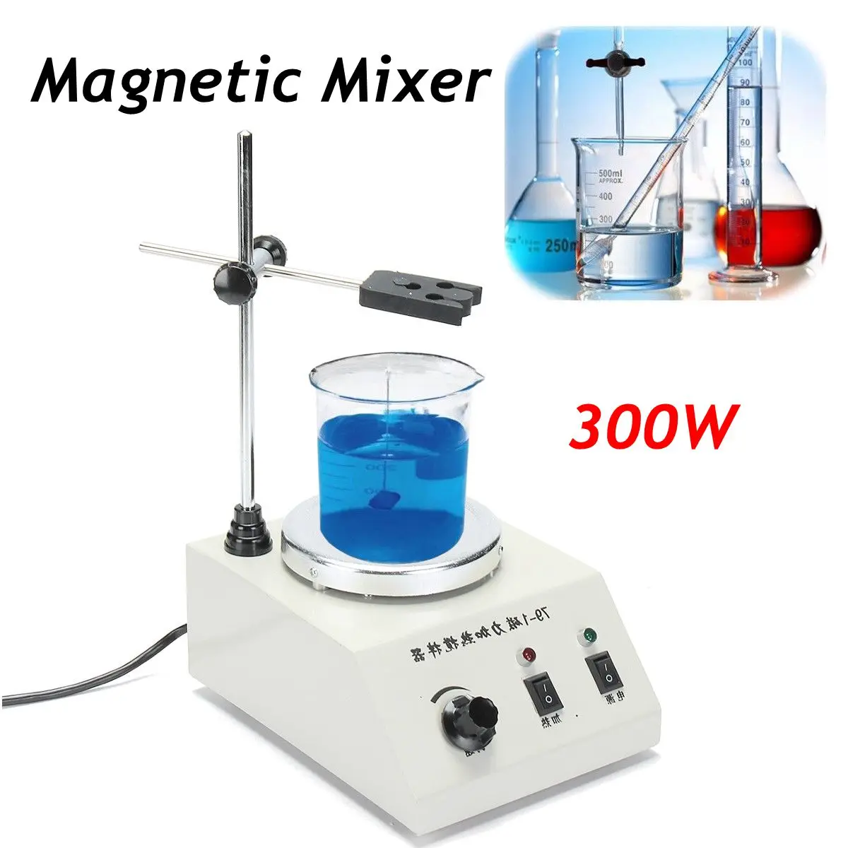 

220v / 50Hz 300W 79-1 Magnetism Stirrer Heating Mixer Hot Plate Magnetic Machine