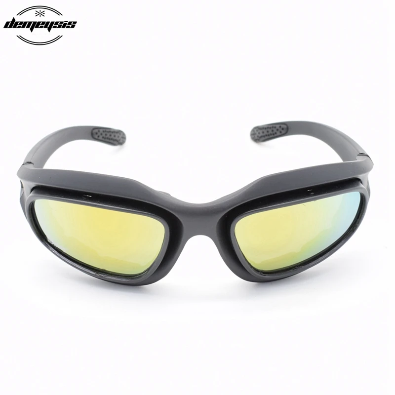 Поляризационные солнцезащитные очки для пустыни, 4 линзы, тактические очки C5, защита глаз для страйкбола, UV400 очки