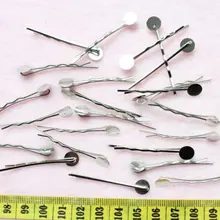 400 шт.-42 мм Серебристые Свинцовые и никелевые заколки для волос с 7 мм подушечками оптом