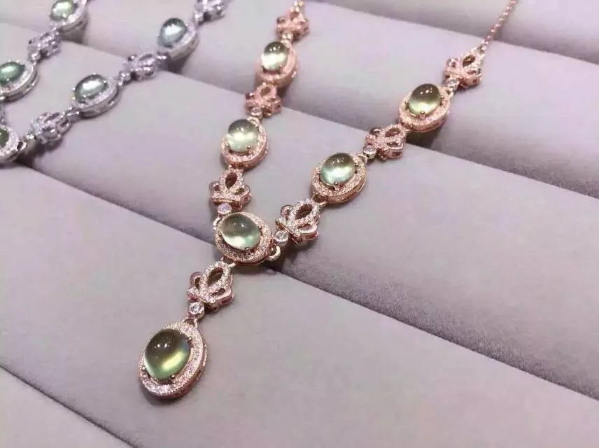 Ожерелье из натурального аметиста, ожерелье с кулоном из натурального хрусталя, S925 Серебряные женские роскошные трендовые вечерние ювелирные изделия с большой короной
