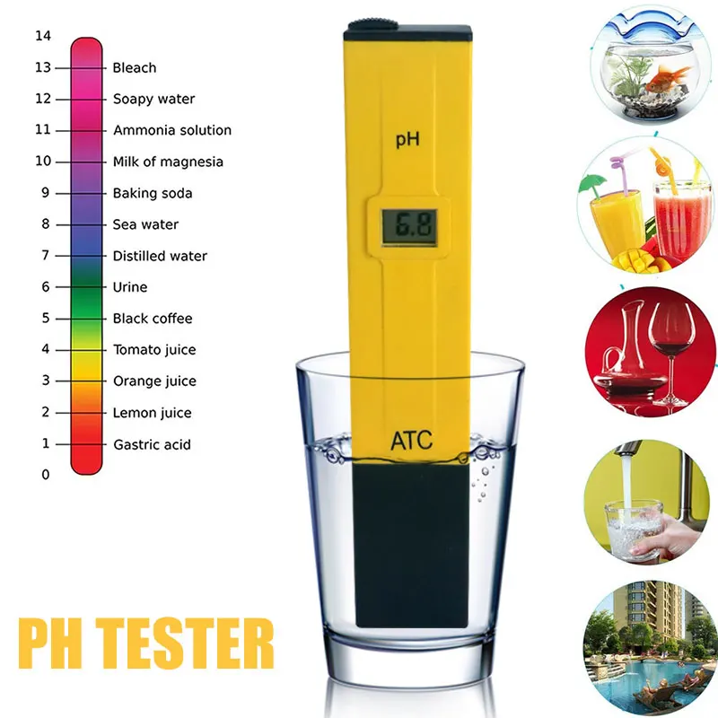 

2019 Yellow Ph Pen Practical with ATC for Swimming Pool Drop Shipping