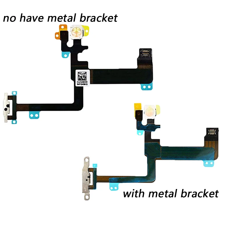 1 шт. кнопка включения выключения вспышки светильник Flex Замена кабеля часть для Iphone 6 6 Plus мощность гибкий кабель