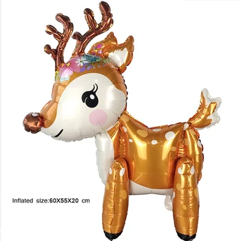 

Elf Moose Deer Animal Foil Helium Balloon Merry Christmas New Year Xmas Decorations Birthday party decorations kids