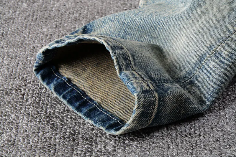 Итальянский Винтаж Стиль Модные мужские джинсы ретро промывают Slim Fit Классические джинсы для женщин мужские джинсовые штаны hombre уличная